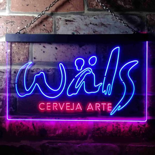 Wals Cerveja Arte Dual LED Neon Light Sign